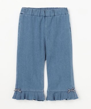 ANY KIDS 【洗濯機可能/接触冷感】ひんやり カットソーパンツ デニム