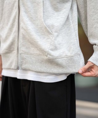 WEGO 【WEB限定/ユニセックス着用ITEM/25年秋冬新作/SMLサイズ展開】別注U.S.POLO ASSN.　ZIPパーカー 杢グレー