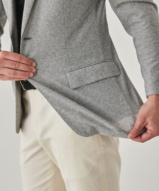 GOTAIRIKU 2年連続売上NO1【吸水速乾/ウォッシャブル/ストレッチ】ノルマンディーリネン カーディガンジャケット(25年モデル) ライトグレー