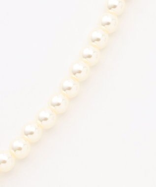 組曲 センターリボンイミテーションパール ネックレス ゴールド系