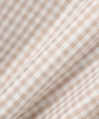 組曲 KIDS 【100㎝】ギンガムドッキング  ワンピース ベージュ系3