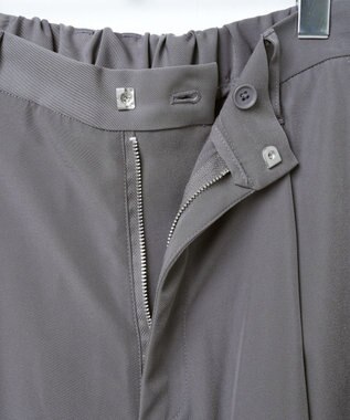 WEGO トロミ　ベルト付きワイドスラックス ダークグレー