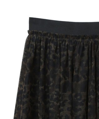 AMERICAN HOLIC チュールギャザースカート Leopard
