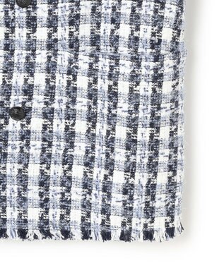 BEIGE， BERYL / ファンシーツイードダブルジャケット Navy Mix