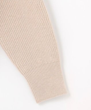 J.PRESS LADIES S 【洗える】CAT ジップアップブルゾン ニット ベージュ系