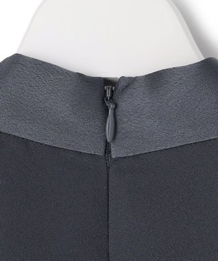 ICB 【先行予約】 FluidBackSatin ドルマンスリーブボウタイブラウス ダルブルー