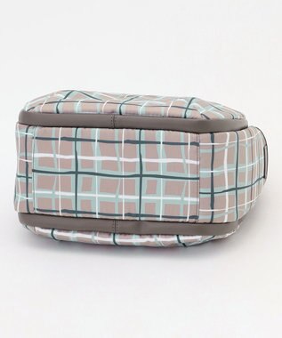 Y'SACCS ドローイングチェックショルダーバッグ グレージュ