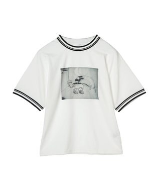 Green Parks オズワルド／ラインフォト半袖ＴＥＥ Off White