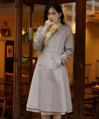 Tiaclasse 【ウール100%】フリンジ付きマフラー イエロー