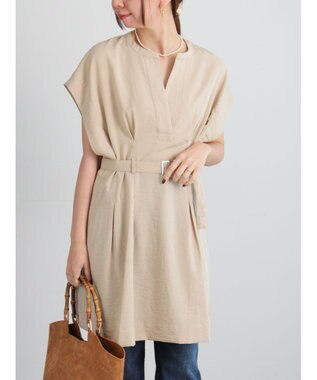 Te chichi ミリタリーチュニックシャツ ベージュ