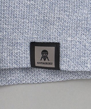 GOTAIRIKU 麻混・襟しっかり【洗える/通気性】ノルマンディーリネン ボタンダウンポロシャツ(25年モデル) サックスブルー系