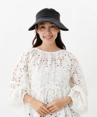 AURORA 【 Beaurance （ビューランス）】サマーシールドリネンジョッキーキャップ ブラック