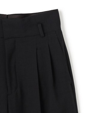uncrave ドライタッチトロ ワイドトラウザー ブラック