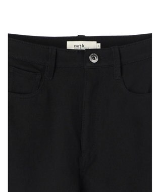 earth music&ecology 裏起毛スキニーパンツ Black