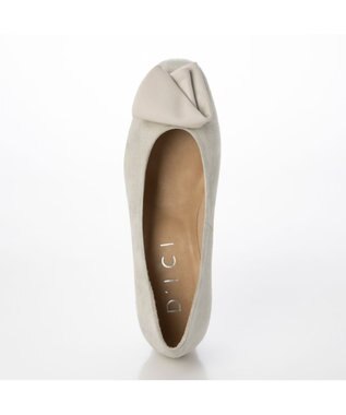 MODE ET JACOMO <D'ICI>プリーツモチーフパンプス アイボリーメタリック