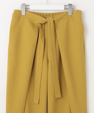 自由区 S 【カタログ掲載】Peソフトツイルラップワイド パンツ マスタード
