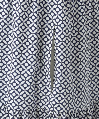 23区 L 【R(アール)】ジオメトリックペイズリープリント ワンピース ジオメトリックネイビー