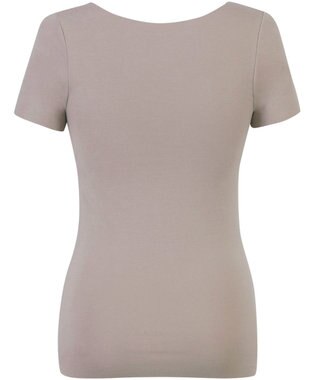 Wing あったかインナー 綿100％(肌側) アウターにひびきにくい ムレにくい 【綿の贅沢 ここちフラット】 3分袖 半袖 秋 冬 EL4372 ウイング／ワコール ブラウン