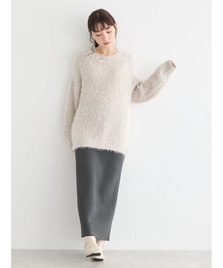 AMERICAN HOLIC シャギーゆるっとニットプルオーバー Light Gray