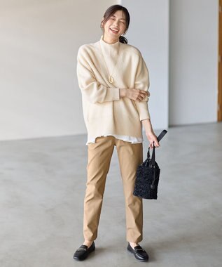 ANY 【LEE掲載】ハイネックウィンターニット エクリュ