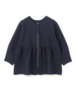 UNFILO 【VERY×UNFILOコラボ】2WAY ペプラムカーディガン ネイビー