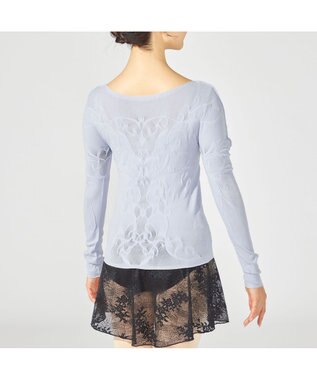 Chacott 【ノーソーイングニット】クリスタルバレリーナネックニット ヒヤシンス