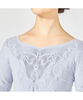 Chacott 【ノーソーイングニット】クリスタルバレリーナネックニット ヒヤシンス