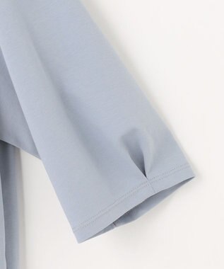 J.PRESS LADIES S 【洗える・抗菌防臭・接触冷感・吸水速乾】ドライポンチ モックネック カットソー サックス系