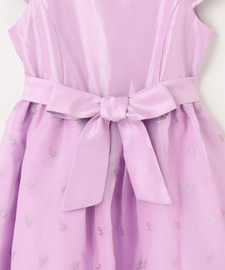 ANY KIDS バックサテンシャンタン ドレス ラベンダー