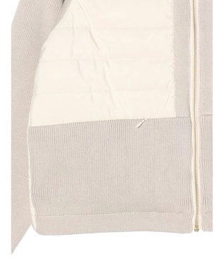 CRAFT STANDARD BOUTIQUE 中綿×ニット切替ジャケット Ivory