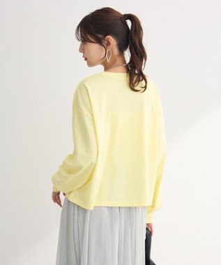 Green Parks 刺繍ロゴクロップドＴシャツ Yellow