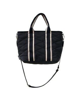 FOLNA RD ダイヤキルティング 2WAYトートバッグ ブラック