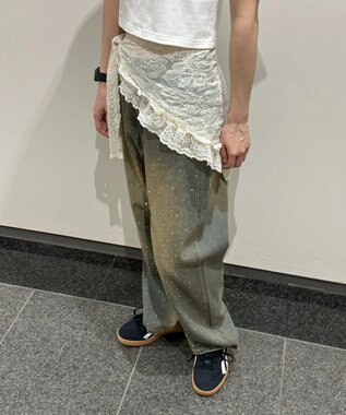 WEGO マルチレースラップスカート ホワイトアイボリー