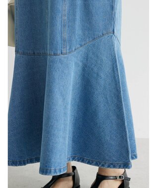 Green Parks ・ＳＵＧＡＲ　ＳＰＯＯＮ　デニムマーメイドジャンスカ Light Indigo