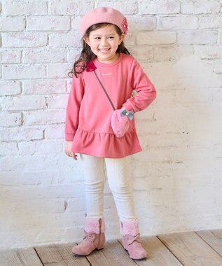 ANY KIDS ケーブルジャガードレギンス エクリュ