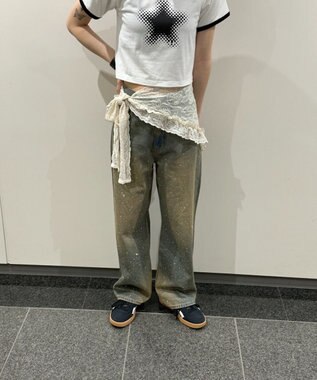 WEGO マルチレースラップスカート ホワイトアイボリー