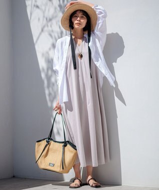 23区 【CLASSY.6月号掲載】雑材ミドル トートバッグ ブラックミックス