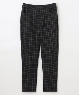 ANY 【大好評につき新色登場！/ストレッチ】大人の7daysデイリーパンツ クロ×ホワイトチェック