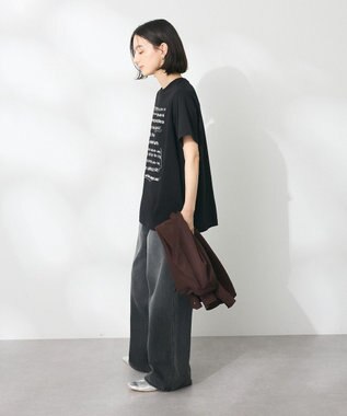 CRAFT STANDARD BOUTIQUE アソートロゴプリント半袖プルオーバー Black