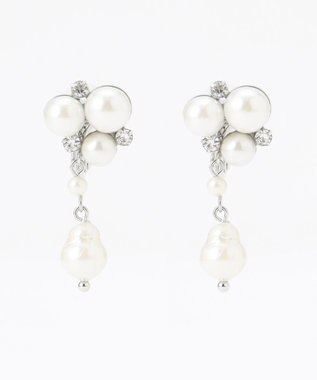 23区 【APPLAUDIR】ステーションパール イヤリング シルバー系