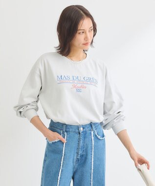 Green Parks 刺繍ロゴクロップドＴシャツ Gray