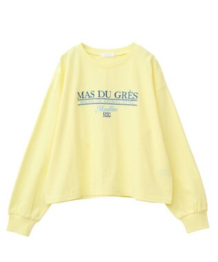 Green Parks 刺繍ロゴクロップドＴシャツ Yellow