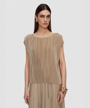 JOSEPH プリーツサテン　ブラウス