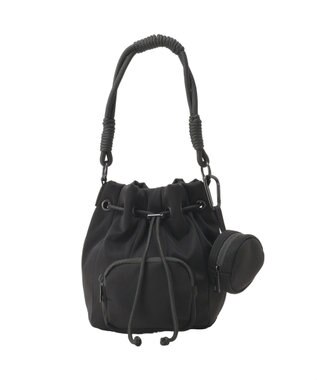 AMERICAN HOLIC ドローコード巾着ショルダーバッグ Black