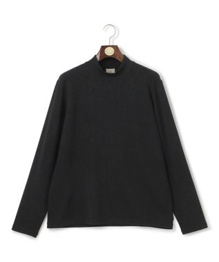 J.PRESS MEN ダウンファブリック モックネック Tシャツ ブラック系