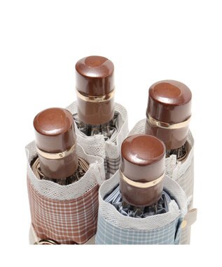 MOONBAT GRACY(グレイシー) 晴雨兼用日傘 折りたたみ傘 T/C Neo classic check ナイルブルー