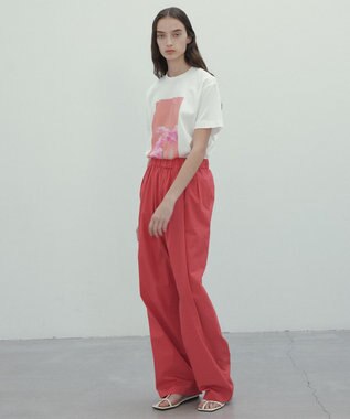 BEIGE， 【洗える・クロワッサン 掲載】PENTAS / オリジナルフォトプリントＴシャツ Turkish bellflower