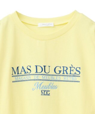 Green Parks 刺繍ロゴクロップドＴシャツ Yellow