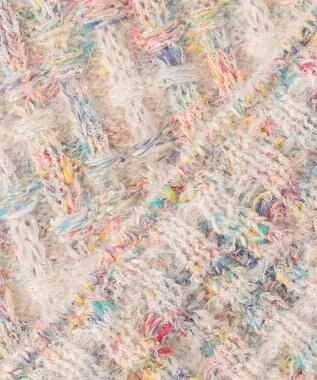 自由区 【PREMIUM KNIT COLLECTION】ミックスツイードニット ジャケット ピンク