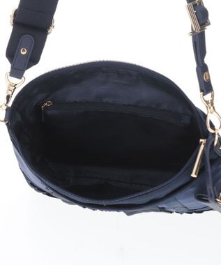 LANVIN en Bleu ミエル パスケース付サコッシュ(ラメ無し) ネイビー